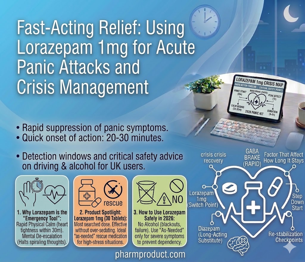 Fast-Acting Relief: Using Lorazepam 1mg for Acute Panic Attacks and Crisis Management