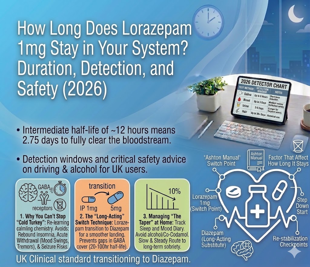 How Long Does Lorazepam 1mg Stay in Your System? Duration, Detection, and Safety (2026)