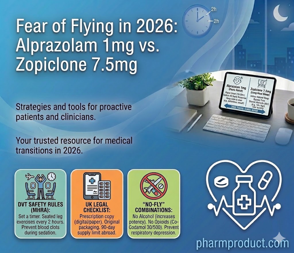 Fear of Flying in 2026: Should You Use Replek Alprazolam 1mg or Zopiclone 7.5mg?