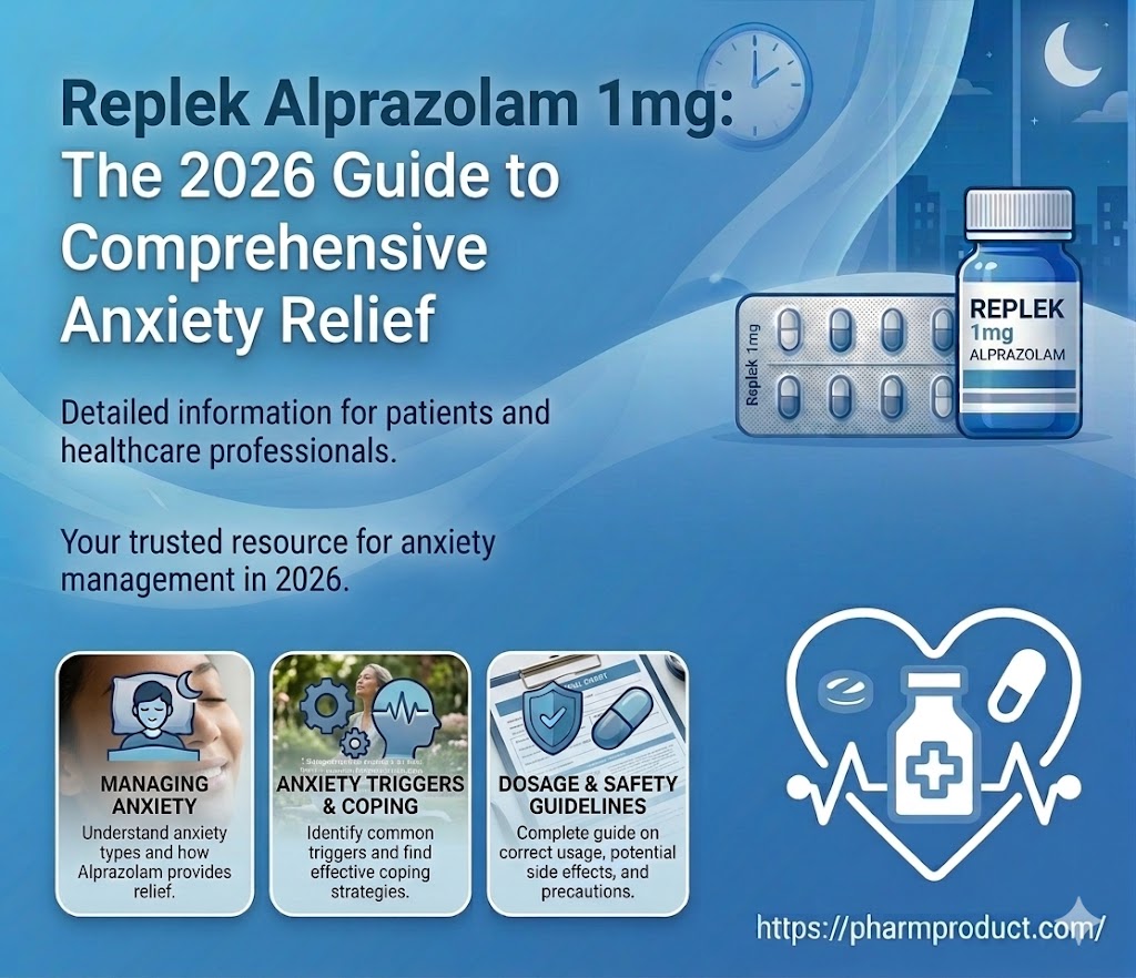 Everything You Need to Know About Replek Alprazolam 1mg for Anxiety Relief (2026 Guide)